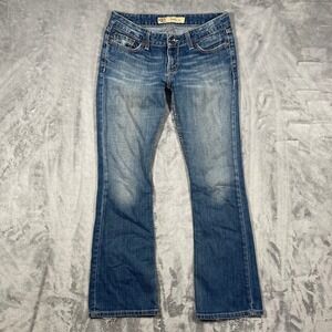 BKE Denim Emma Bootcut Jeans Women's Size 27(29)x31.5(29) Blue Distressed Flare